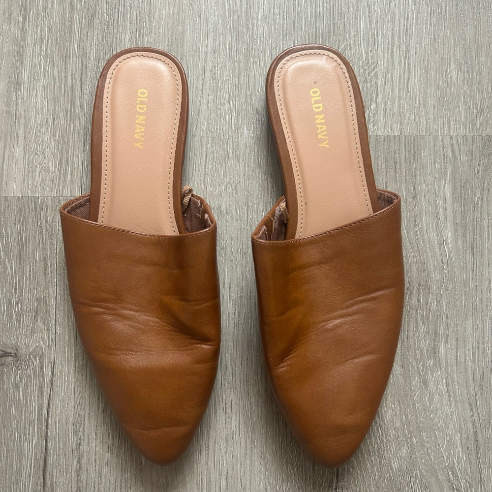 Faux Leather Mules | Old Navy